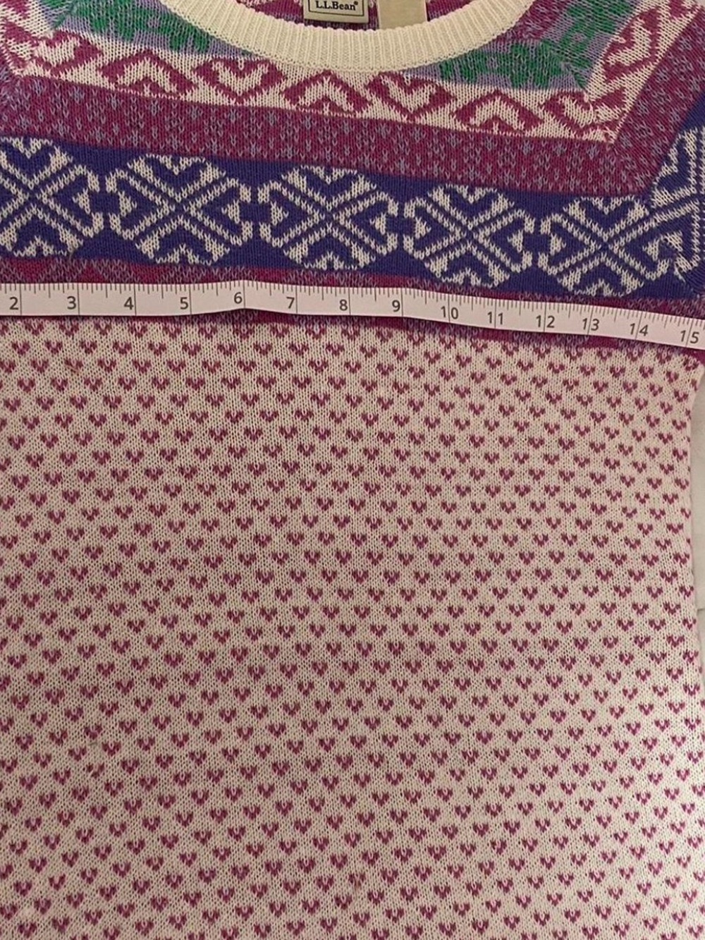 Vintage L L Bean Nordic Sweaterdress Cottagecore Vibes - Picture 3 of 7